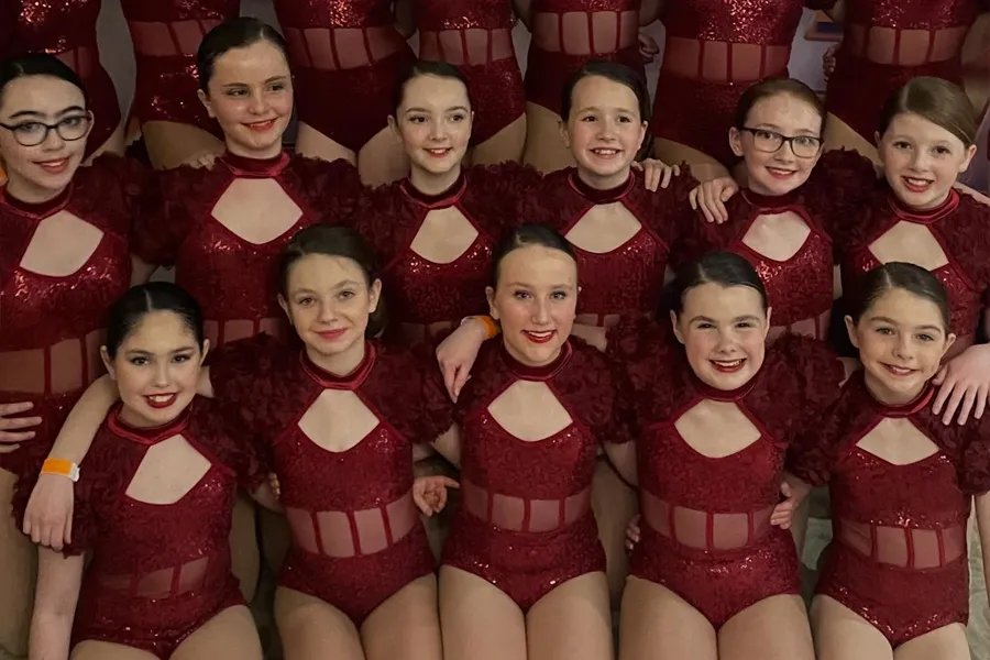 Studio Wolfe dancers performing at the Dance World Cup