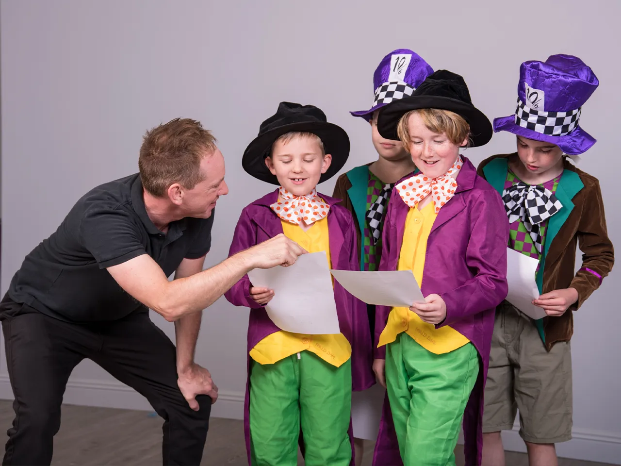 Children in drama class at Studio Wolfe Douglas, Cork