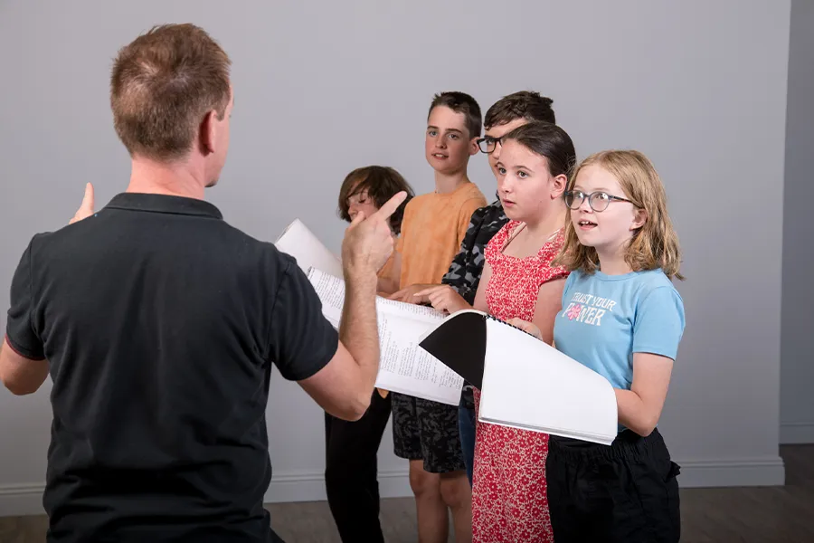 Intermediate drama class for ages 10 to 12 at Studio Wolfe Cork
