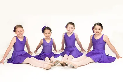 Junior ballet class for ages 5 to 9 at Studio Wolfe Cork
