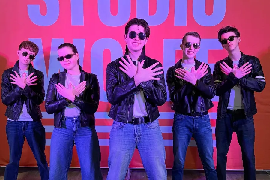 Musical Theatre students performing at Studio Wolfe