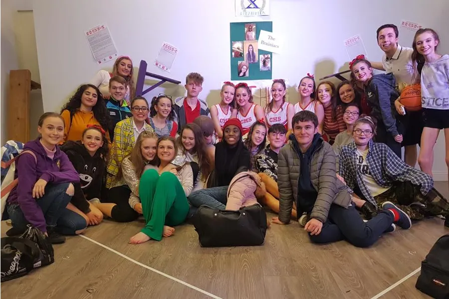 Musical Theatre cast backstage
