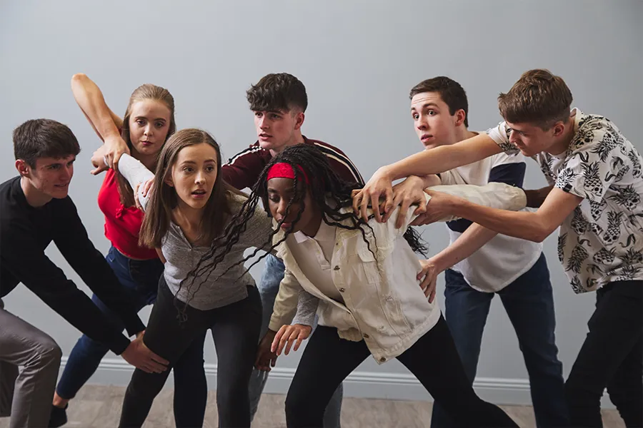 Wolfe Pack performers group at Studio Wolfe Cork