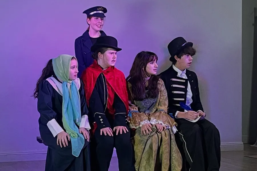 Wolfe Pack rehearsing a production at Studio Wolfe