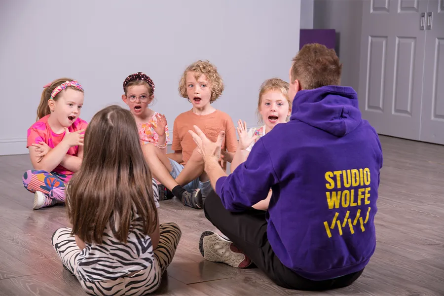 Wolfe Pups drama class for ages 5 to 6 at Studio Wolfe Cork